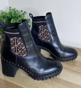 Antonio Melani Chunky Sole Booties Mikee Studded 10M Whimsy Goth Grunge Witchy - Picture 1 of 11