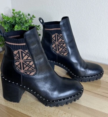 Antonio Melani Chunky Sole Booties Mikee Studded 10M Whimsy Goth Grunge Witchy - Image 1 of 4