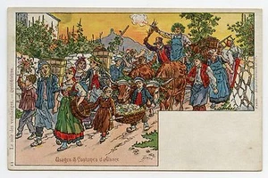 P. KAUFFMAN.Usages & Costumes d'Alsace.11. Le soir des vendanges - Picture 1 of 1