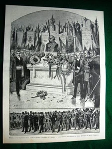 A Milano nel 1884 - Il trasporto della salma di Carlo Cattaneo al Famedio - Picture 1 of 1