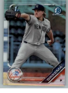 2019 Bowman Chrome Draft Refractors #BDC34 T.J. Sikkema (ref 129791) - Picture 1 of 2