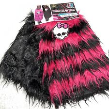 Monster High Furry Leg Warmers Skull Faux Fur Knee High Cosplay Punk Rocker Girl