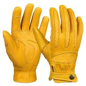 Leather Outdoor Sport Gloves - Full Finger Gloves Men Fashion Accessories 1pair