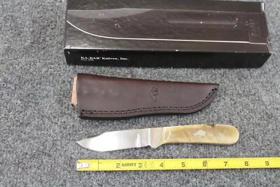 Ka-Bar "Rams Horn" Model 8576-1 W/ Leather Sheath (Preowned) Foto 1 de 2
