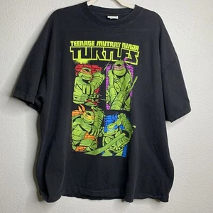 Teenage Mutant Ninja Turtles 2XL Black Tee Shirt Nickelodeon - Picture 1 of 5