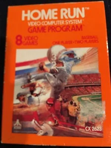 Home Run (Atari 2600, 1978, CX2623) Tested Game Cartridge, Complete In Box! - Picture 1 of 20