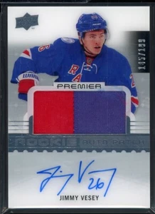 Parche autógrafos 2016-17 Upper Deck Premier RC #105 Jimmy Vesey 145/199 - Imagen 1 de 2