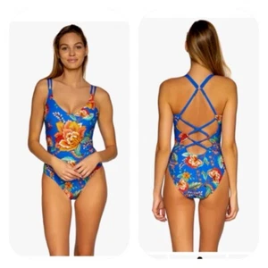 Sunsets Veronica verzauberter einteiliger Damen Badeanzug Größe Small neu mit Etikett - Bild 1 von 10