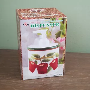 KK Merchandise Keramik Seifenspender Äpfel Lebensmittel handbemalt Küche - Bild 1 von 4