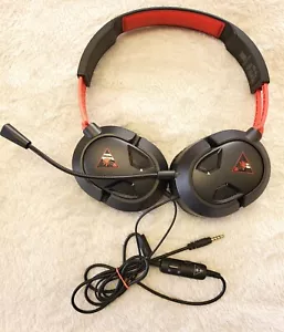 Turtle Beach Ear Force Recon 50 Stereo Gaming headset - Black/Red TESTED * WORK - Picture 1 of 15