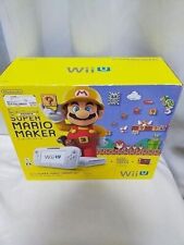 Wii U Super Mario Maker Console set white body 32GB Nintendo Rare Japan #N544