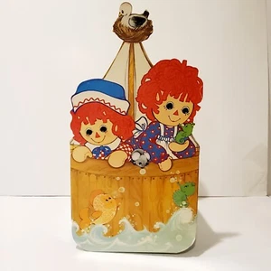 Rare Hallmark Raggedy Ann and Andy Cardboard Collectible Gift Box 1974 - Picture 1 of 8