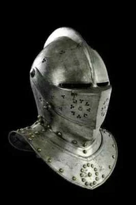 Medieval Knight Tournament Close Armor Helmet Replica Helmet 18 Gauge Steel - Picture 1 of 5