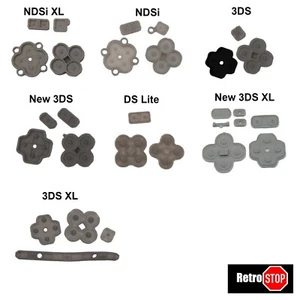 Nintendo DS Silikon Pads Ersatz Tasten NDSi Knöpfe NDSL Gummi 3DS Buttons NEU ✅ - Picture 1 of 8