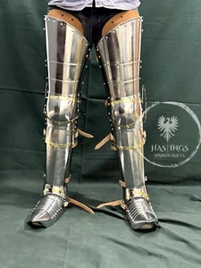 Nazgûl-Style Full Leg Armor Set/Ringwraith Leg Armor Set/Dark Fantasy Medieval - Picture 1 of 8