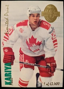 1993 Classic 4 Sport PAUL KARIYA #LP25 Rookie Card Limited Print 1/63,400 - Picture 1 of 2