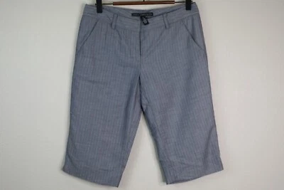 Robert Rodriguez Womens Plaid Gray Chino Shorts 6 Flat Front Mid-Rise Cotton - Image 1 of 4