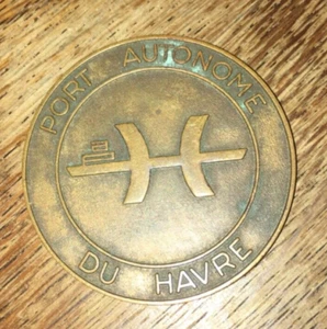 Frankreich, Medaille, Port Autonome du Havre, Bronze - Bild 1 von 2