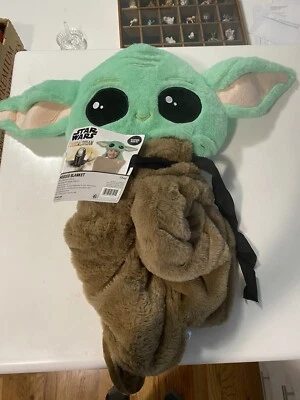 Disney Star Wars: The Mandalorian The Child Hooded Blanket new - Изображение 1 из 4