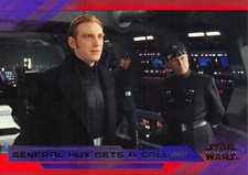 Star Wars Last Jedi Series 2 PURPLE PARALLEL BASE #3 / GENERAL HUX GETS A CALL