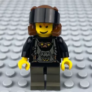 LEGO Rock Raiders Axel Minifigura rck008 Visera Negra 3349 - Imagen 1 de 5