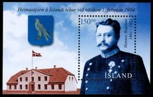Iceland 2004 Hannes Hafstein, 100 Years of Home Rule, Minisheet UNM / MNH - Picture 1 of 1