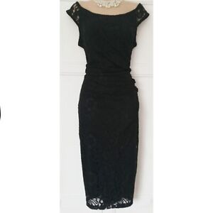 BNWTs JOE BROWNS Size 18 Black Lace Bodycon Dress Special Occasions 