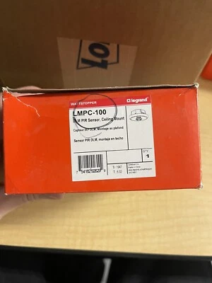 Wattstopper LMPC-100 Digital PIR Occupancy Sensor New! - Image 1 of 3