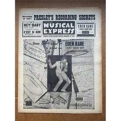 VARIOUS 1962 NME MAGAZINE MAY 11 1962 - eden kane cover advert + elvis presley - - Image 1 of 2