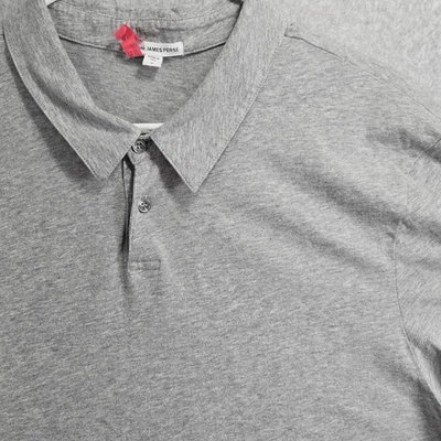 James Perse Shirt Sueded Jersey Polo SIZE 5 2XL - Image 1 of 4
