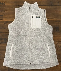 LL Bean XL Damen Frauen grau grau Pullover Fleece lange Weste Logo gebraucht, in einwandfreiem Zustand - Bild 1 von 9