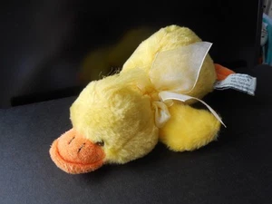 Stofftier, Ente, 21 cm,gelb, liegend, WETOYS Köln, top - Bild 1 von 10