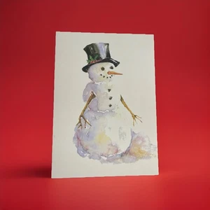 Caja de 10 tarjetas de Navidad de colección de acuarela Oddballs - Winter Buddy - Imagen 1 de 2