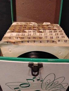 VTG 1960s Lot-80 Vinyl Singles Platter-Pak Case 50+ Artists Beatles Elvis+ Index - Picture 1 of 24