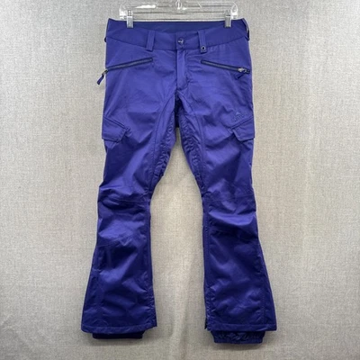Pantalones de nieve Burton Dryride para mujer pequeños púrpura tiro bajo snowboard esquí carga acampanados Foto 1 de 4