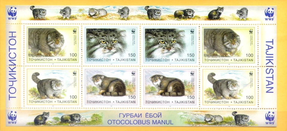 Tayikistán. Fauna. Wild Cat 1996. WWF. 3 folletos. Foto 1 de 1
