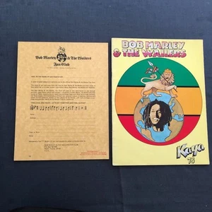 Bob Marley & Wailers Tour Programme 1978 USA Canada Kaya tour fan club sheet - Picture 1 of 1