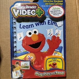 STORY READER VIDEO Sesame Street Learn with Elmo, Interactive Book Cartridge NEW - Picture 1 of 2