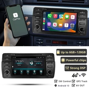 For BMW 3-series E46 1998-2006 Carplay GPS Navi Android 13 Car Stereo Radio 2DIN - Picture 1 of 20