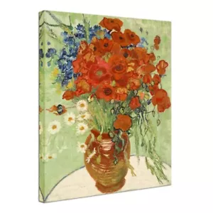 Canvas Print Wall Art Home Decor Van Gogh Painting Repro Picture Red Poppies - Picture 1 of 9
