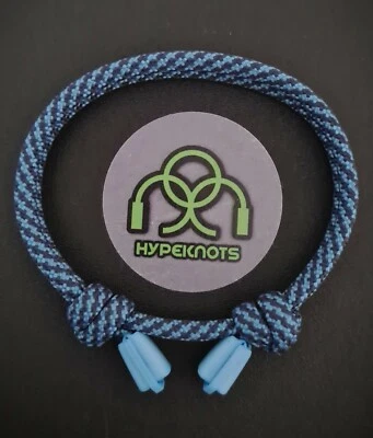 mens womens bracelet paracord bracelet knot adjustable wristband blue - Image 1 of 4