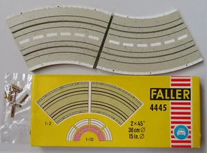 Faller AMS 4445 -- 2x Curva 45 Grados, Juguete Años 60 #DEZ3243 - Imagen 1 de 1