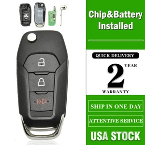 Remote Flip Key Fob for Ford F150 F250 F350 2015 2016 2017 2018 2019 2020 2021 - Picture 1 of 10