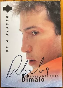 1995-96 Be A Player Autographs Rob Dimaio #S105 Philadelphia Flyers - Picture 1 of 2