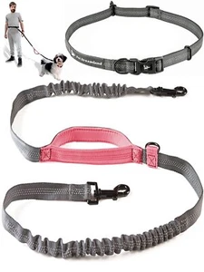 Hands-Free Dog Leash Medium Dogs Bungee Waist Leash for Running & Hiking - Picture 1 of 8