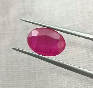 GSI Certified 0.85ct Blood Red Ruby, Natural Untreated Gemstone - Picture 1 of 6
