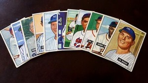 1951 bowman baseball cards, HIGH NUMBERS, complete your set