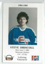 1984-85 Fredericton Express (AHL) Steve Driscoll