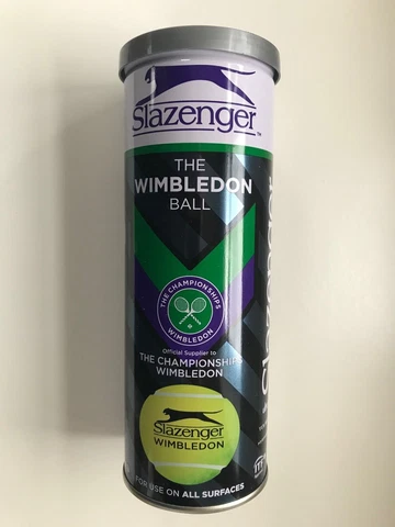 Brand New Slazenger The Wimbledon Ball Pack of 3 Tennis BALLS PLAYERS BALLS Cover