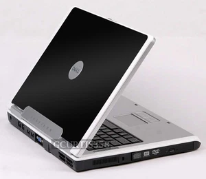 BLACK Vinyl Lid Skin Cover Decal fits Dell Inspiron 1501 E1505 6400 Laptop - Picture 1 of 1